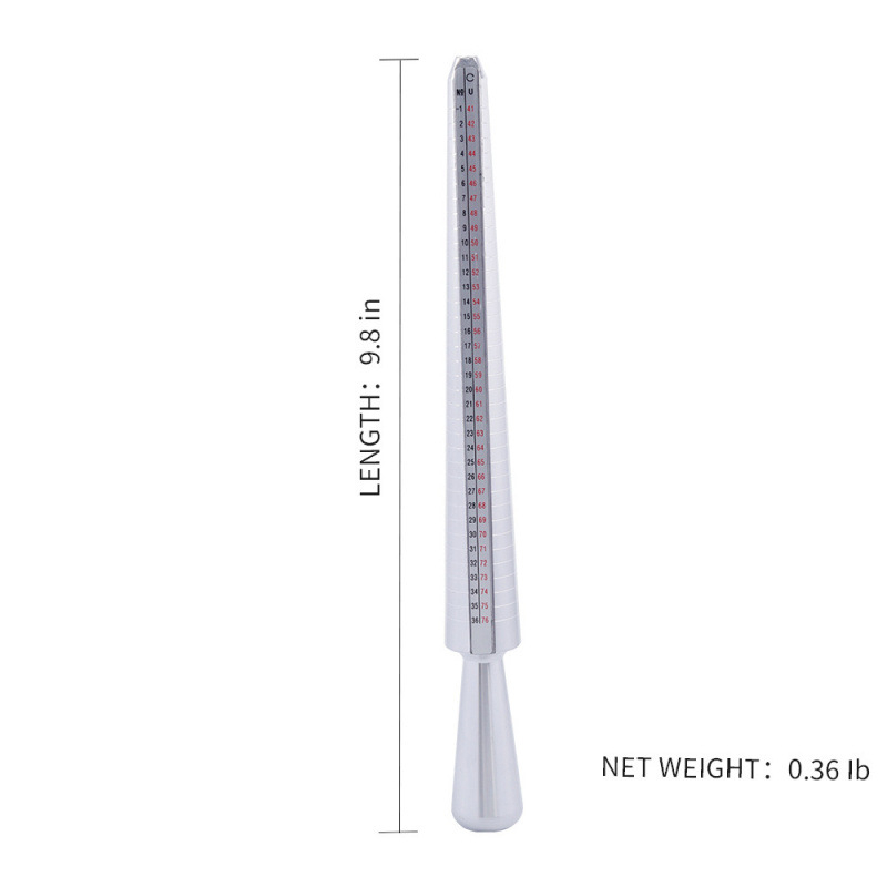 Pelfrey Aluminijski Mjerni Alat za Prsten, Mjeri Prsten za Prste, za Poliranje/Brušenje/Abrizivno