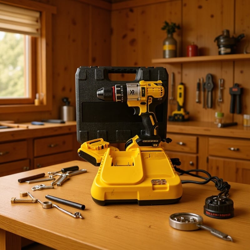 Cordless Impact Wrench and Drill Driver Set — Brushless Motor, Rechargeable Lithium Battery, Two-Speed, Pistol Grip, Universal Chuck