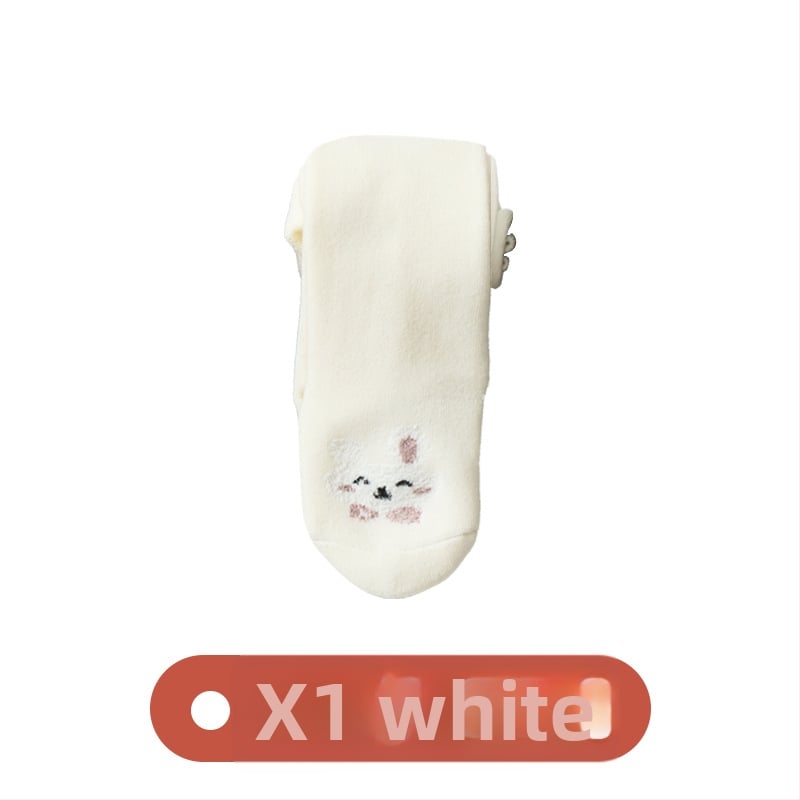 Bébik pamut terry vastag leggings ősz-télre, magas derekú, teljes hossz, 90% pamut, rajzfilm mintával