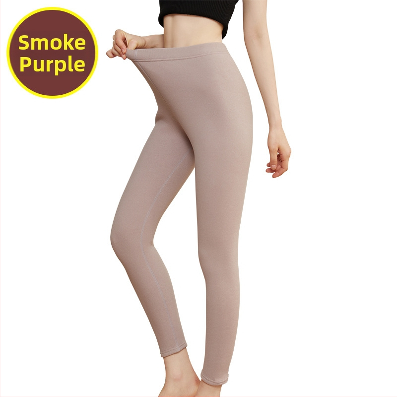 Női fleece-béléssel ellátott termo nadrág, testformázó, középmagas derekú, extrán vastag anyag, velúr bélés