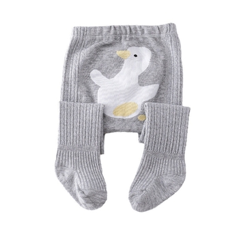 Akril szálból készült bélelt gyerek leggings, magas derekú, őszi-téli, 0–1 éves, koreai stílus, 43% akril