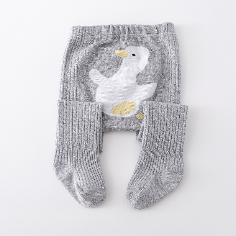 Akril szálból készült bélelt gyerek leggings, magas derekú, őszi-téli, 0–1 éves, koreai stílus, 43% akril