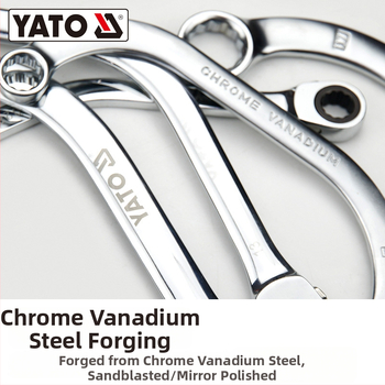 YATO kombinuotas raktas, iš 45# plieno