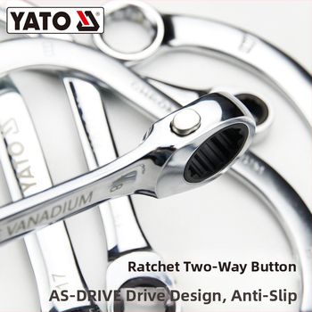 YATO kombinuotas raktas, iš 45# plieno