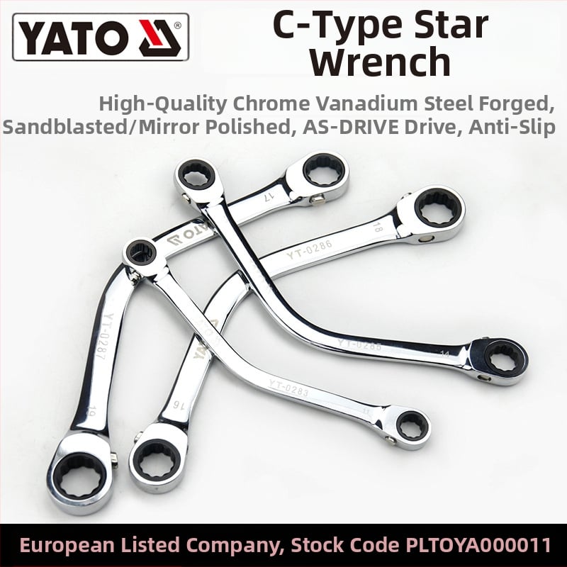 YATO kombinuotas raktas, iš 45# plieno