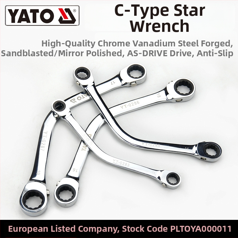 YATO kombinuotas raktas, iš 45# plieno