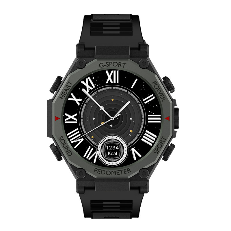 GT6 Pro Smartwatch – κυκλική οθόνη TFT, λουρί σιλικόνης, παρακολούθηση ύπνου, Bluetooth συνδεσιμότητα, ασύρματη φόρτιση