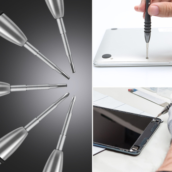Set odvijača 10-u-1 za Apple računala i mobilne telefone, aluminijska drška, S2