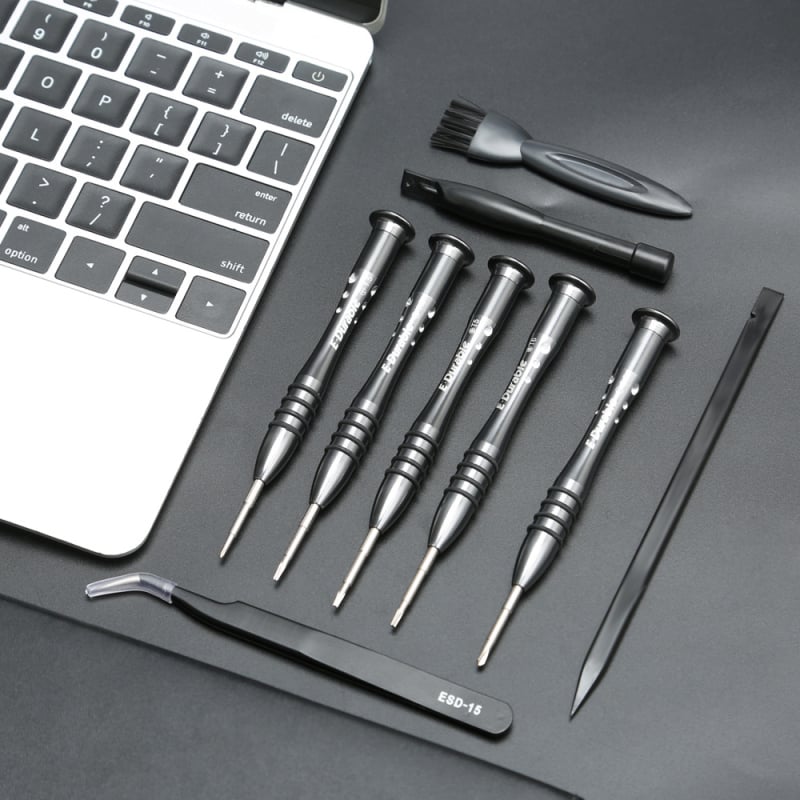 Set odvijača 10-u-1 za Apple računala i mobilne telefone, aluminijska drška, S2