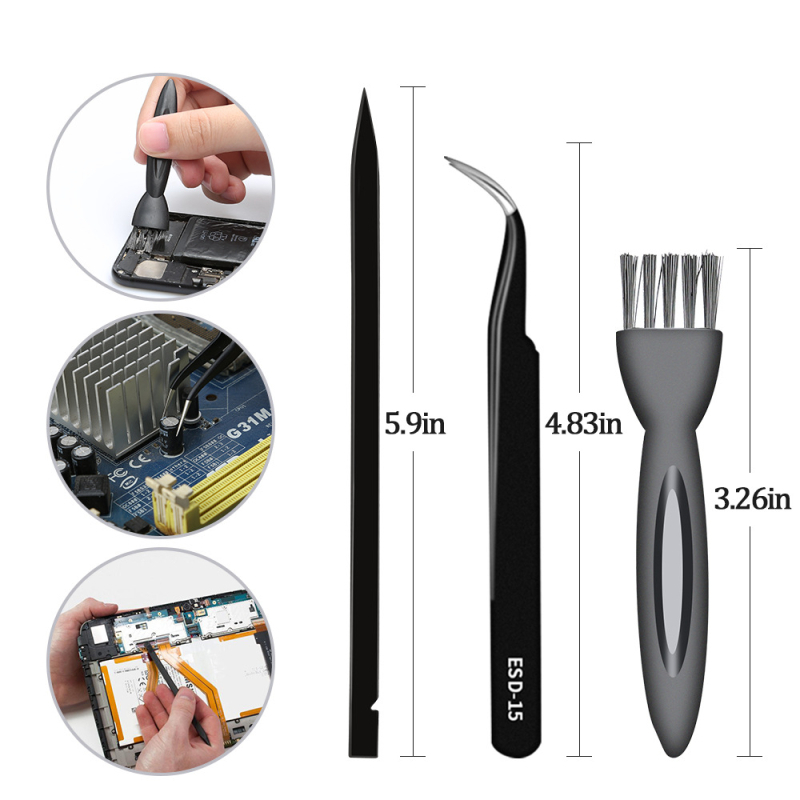 Set odvijača 10-u-1 za Apple računala i mobilne telefone, aluminijska drška, S2