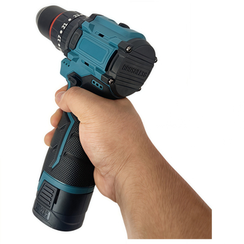 Vezeték nélküli fúró brushless motorral, 16.8V, pisztolyfogantyú, lépcsőmentes sebességszabályozás, önzáró tokmány