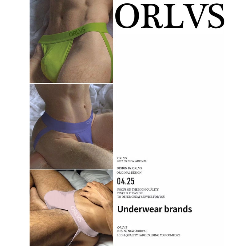 Orlvs tanga s nižim strukom od modala, podrška stražnjici, jednobojna