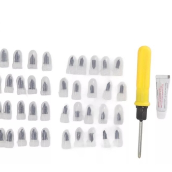 Set za popravak guma s gumenim vijcima – plastična konstrukcija