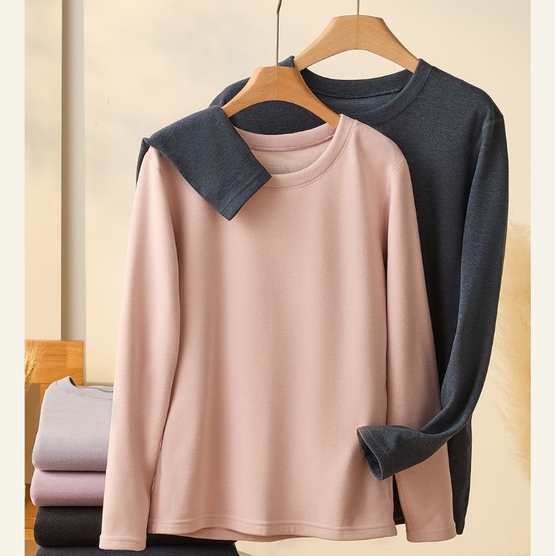 Unisex grafen-velur termo donje rublje s fleec podstavom, infracrveno zagrijavanje, debeo materijal 251–300 g/m², dugi rukavi, okrugli ovratnik, jesensko-zimski par