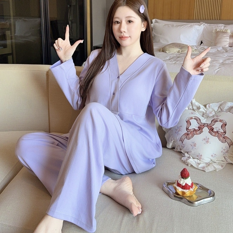 Maitinimo/konfidavimo topas su įdėtomis krūties pagalvėlėmis, ilgomis rankovėmis, Milk Silk audinys (90–95% poliesterio, <30% spandeksas), vasara 2025, japonų-korejiečių laisvas stilius