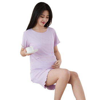 Nėštumo slaugos komplektas su 3/4 rankovėmis, Capri kelnės, žindymo anga, poliesteris 95%+, vasara