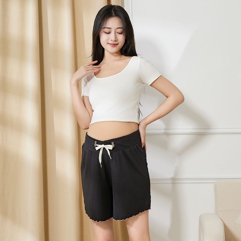 Nėštumo slaugos komplektas su 3/4 rankovėmis, Capri kelnės, žindymo anga, poliesteris 95%+, vasara