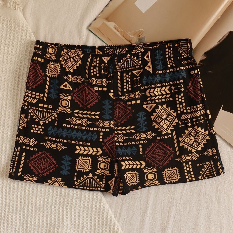 Muške hlače u vintage etno stilu, geometrijski uzorak (90–95% pamuka; pleteni materijal; prozračan; antibakterijski)
