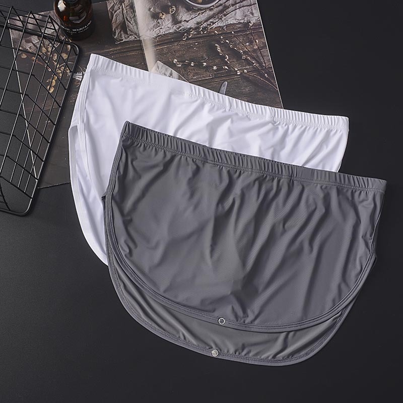 Muške boxer gaće od Ice Silk s najlonskom podstavom, srednji pojas, bezšivne, jednobojne