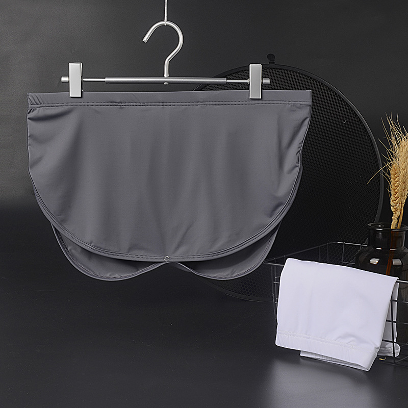 Muške boxer gaće od Ice Silk s najlonskom podstavom, srednji pojas, bezšivne, jednobojne
