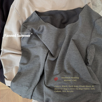 Heattech Terminio fliso apatinių komplektas, Anti‑statinis, Anti‑Pilling, Kvėpuojantis, Išlaiko šilumą; Akrilo pluoštas 35% išorė ir 35% pamušalas, 180 g/m2, Vienas sluoksnis