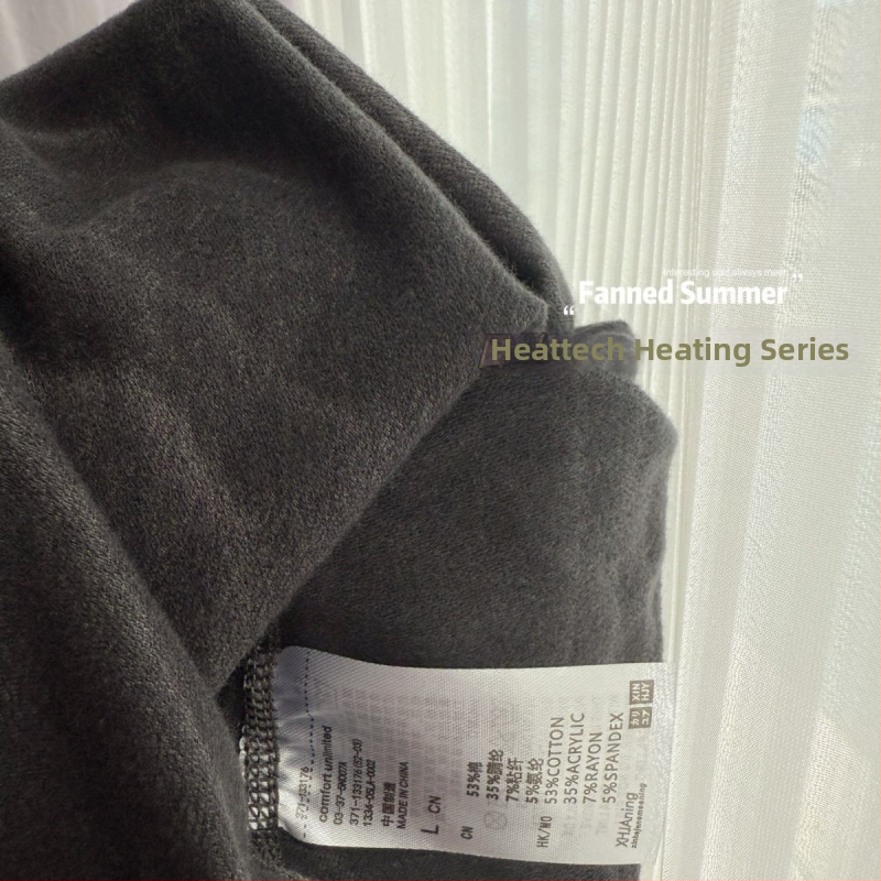 Heattech Termálne flísové spodné prádlo set, Antistatické, Anti-Pilling, Dýchajúce, Udržiava teplo; Akryl 35% vonkajší a 35% podšívka, 180 g/m2, Jednovrstvový