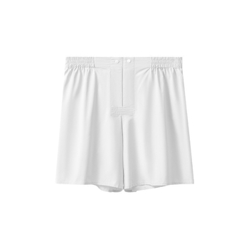 Muške pidžama hlače od poliestera – svilenkasto mekani pleteni materijal, 100% poliester, prozračan, srednji pojas, geometrijski uzorak