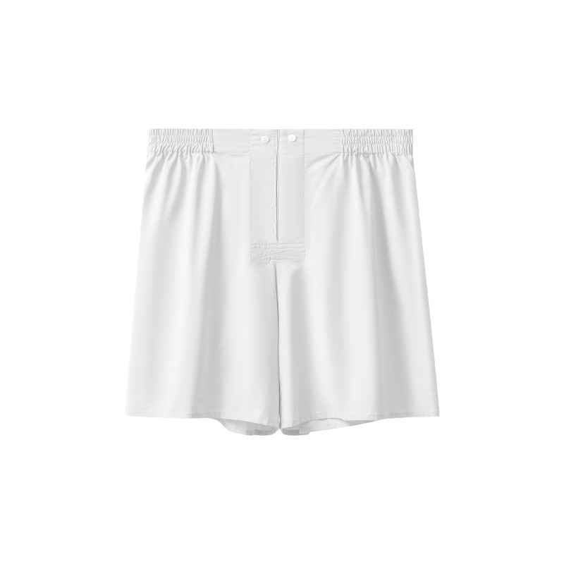 Muške pidžama hlače od poliestera – svilenkasto mekani pleteni materijal, 100% poliester, prozračan, srednji pojas, geometrijski uzorak