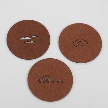 Ringjas filtsist teesalus tee seremonia jaoks, soojusisolaator, libisemisvastane ja imav