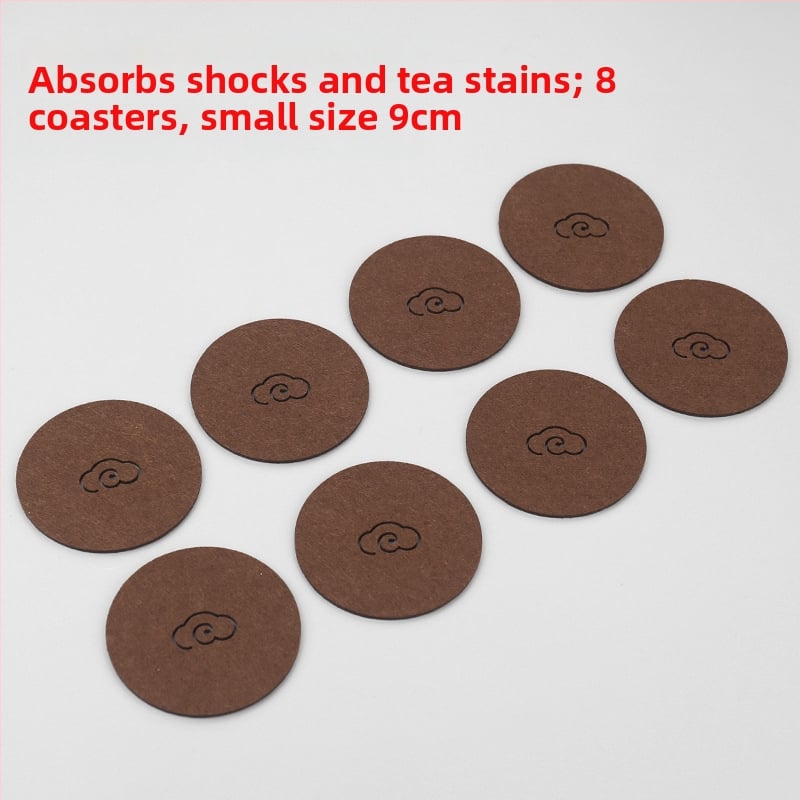 Ringjas filtsist teesalus tee seremonia jaoks, soojusisolaator, libisemisvastane ja imav