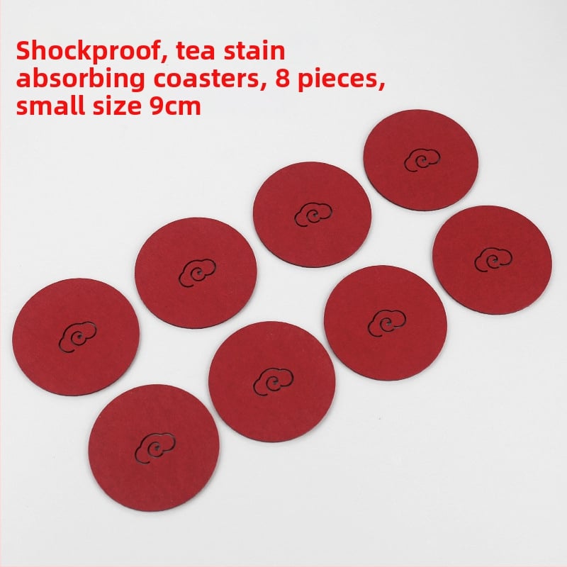 Ringjas filtsist teesalus tee seremonia jaoks, soojusisolaator, libisemisvastane ja imav