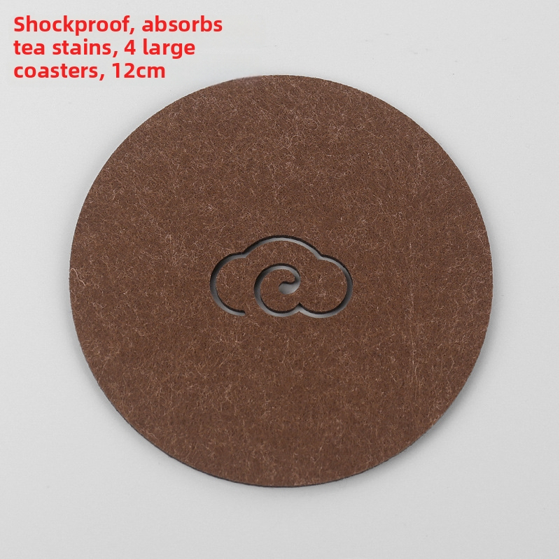 Ringjas filtsist teesalus tee seremonia jaoks, soojusisolaator, libisemisvastane ja imav