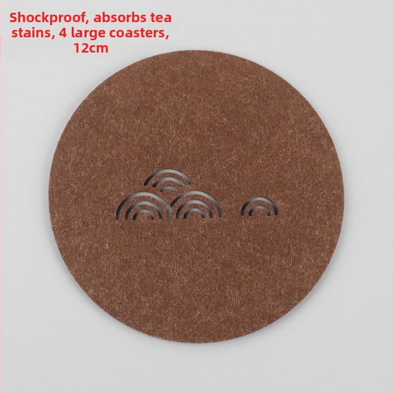 Ringjas filtsist teesalus tee seremonia jaoks, soojusisolaator, libisemisvastane ja imav