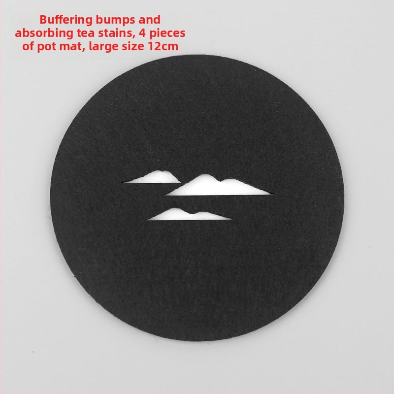 Ringjas filtsist teesalus tee seremonia jaoks, soojusisolaator, libisemisvastane ja imav