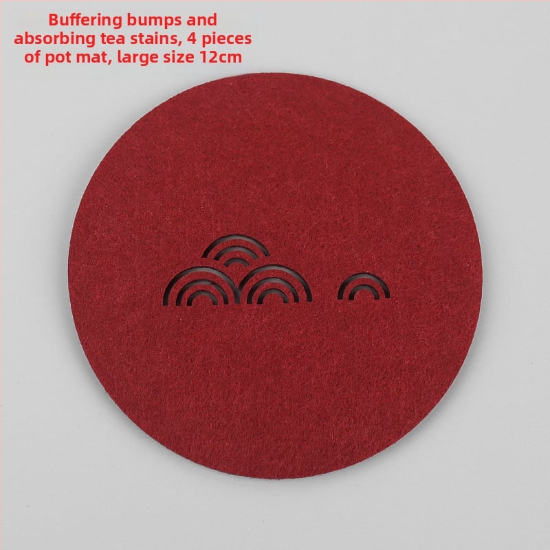 Ringjas filtsist teesalus tee seremonia jaoks, soojusisolaator, libisemisvastane ja imav