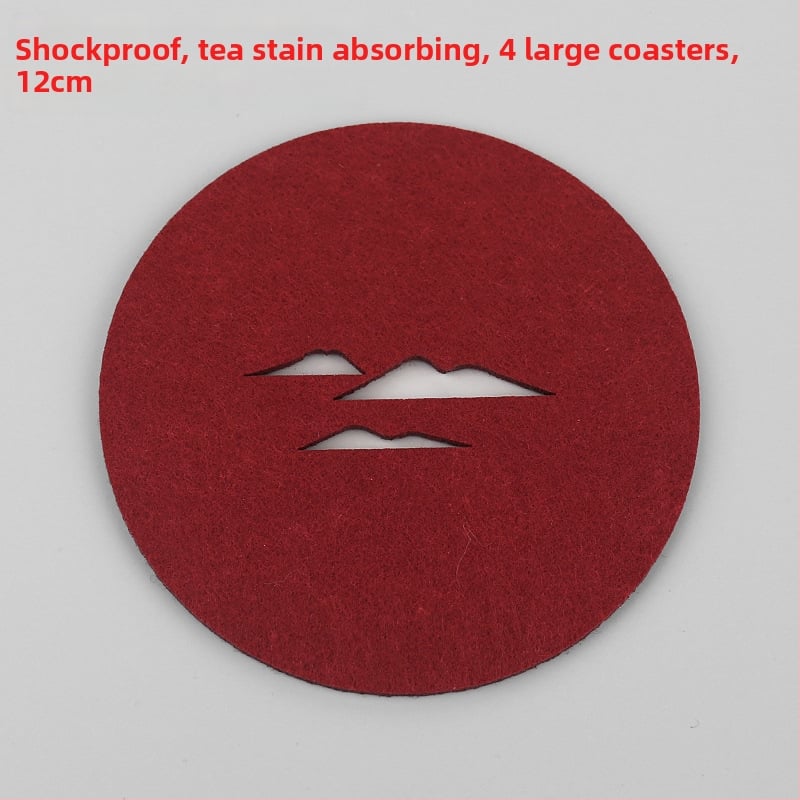 Ringjas filtsist teesalus tee seremonia jaoks, soojusisolaator, libisemisvastane ja imav