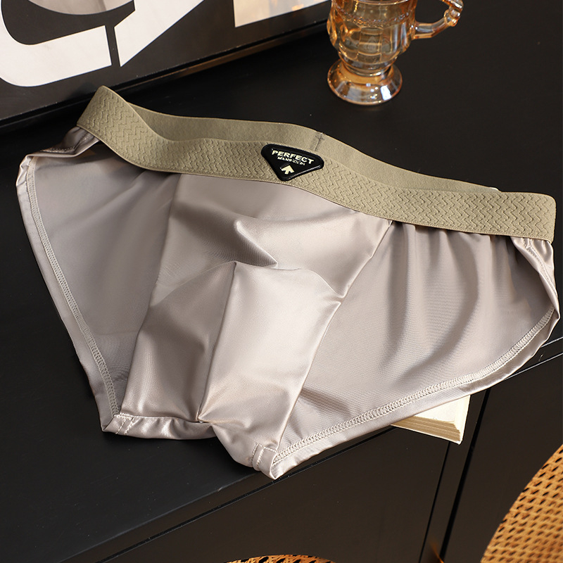 Muške bokserice od najlona, prozračne, brzo se suše, pleteni kroj, srednji pojas, pamučna podstava