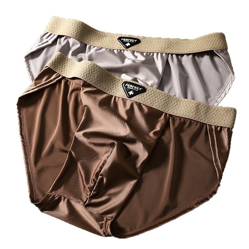 Muške bokserice od najlona, prozračne, brzo se suše, pleteni kroj, srednji pojas, pamučna podstava