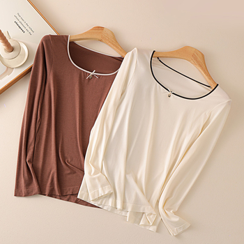 Ženski modalni termalni komplet – bezšivni oblikovani, debeo 201-250 g/m², flekse podstava, dugi rukav + dugi hlače, bazni sloj, jesen-zima