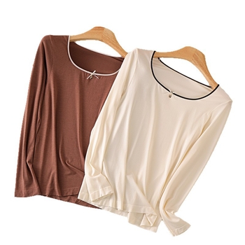 Ženski modalni termalni komplet – bezšivni oblikovani, debeo 201-250 g/m², flekse podstava, dugi rukav + dugi hlače, bazni sloj, jesen-zima