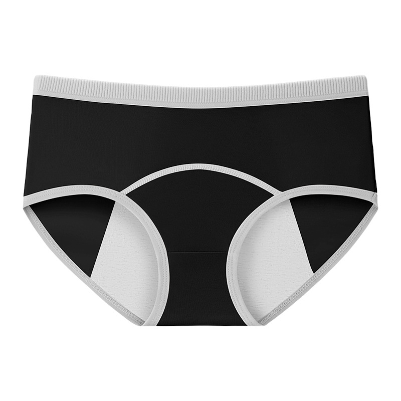 Менструални дамски панталони от памук – основна материя 95% памук, подплата от памук 95%, средно висока талия, защита от протичане