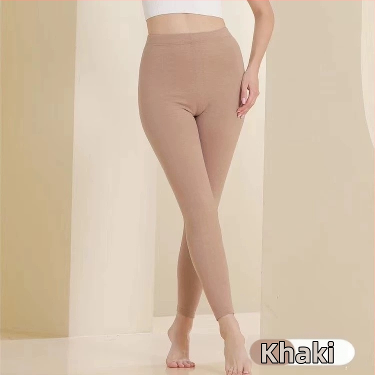 Dámske termálne legíny z vlneného materiálu, vysoký pás, dvojvrstvové, silné teplo, elasticita, anti-pilling