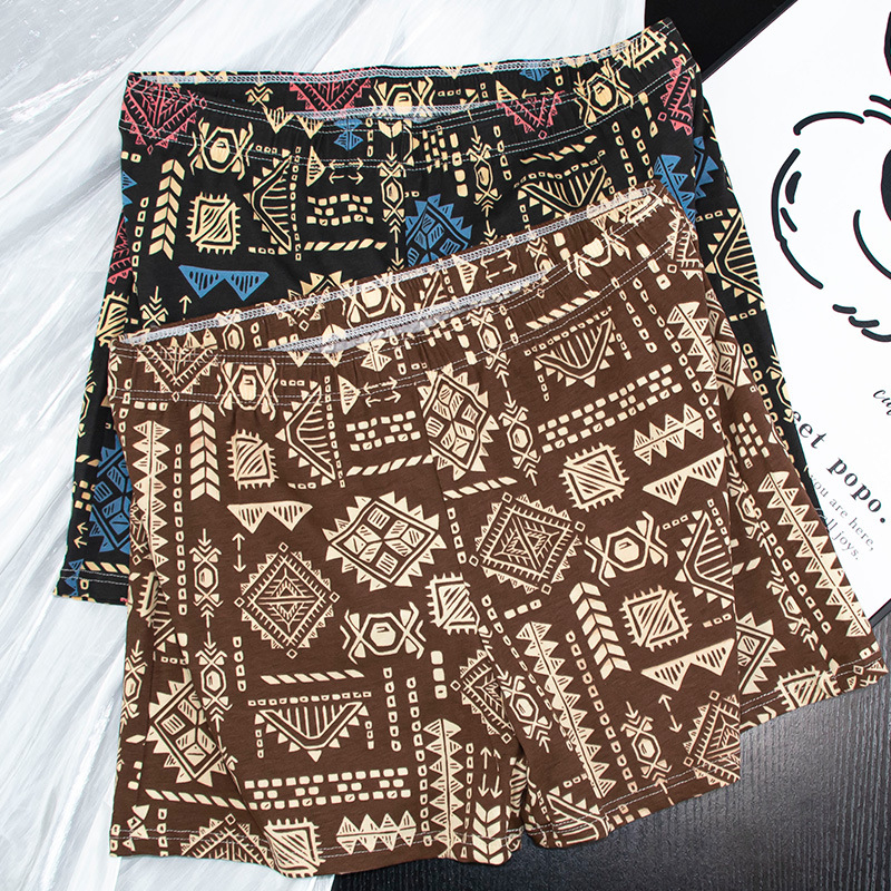 Muške pamučne bokserice, srednji pojas, pletene, prozračne, uzorci: maskirni, cvjetni i gradijentni