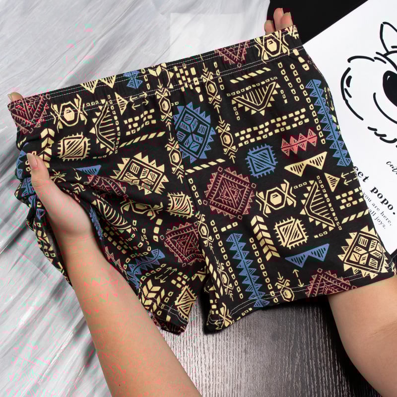 Muške pamučne bokserice, srednji pojas, pletene, prozračne, uzorci: maskirni, cvjetni i gradijentni