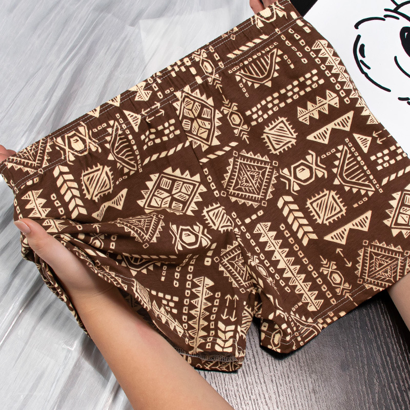 Muške pamučne bokserice, srednji pojas, pletene, prozračne, uzorci: maskirni, cvjetni i gradijentni