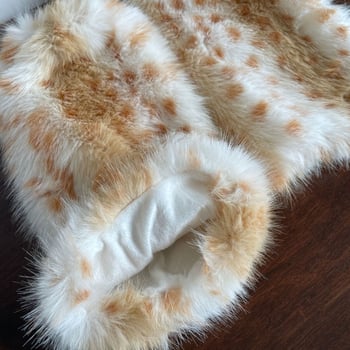 Ah daimi Plišane leg warmere s leopard uzorkom za odrasle, zima 2024, cosplay čarape