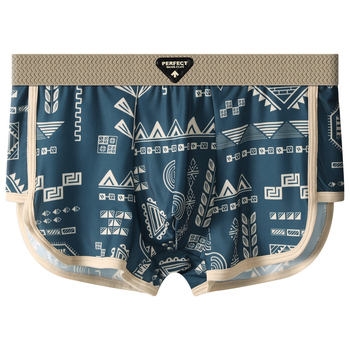 Muške hlačice od ice silk, prozračne, srednji pojas, brzo sušeće, antibakterijske, pleteni materijal, pamukova podstava u preponi