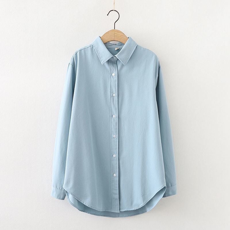 Košuljojakna s fleec podstavom; široka silueta u korejskom stilu; Polo ovratnik; dugi rukavi; duljina 50–65 cm