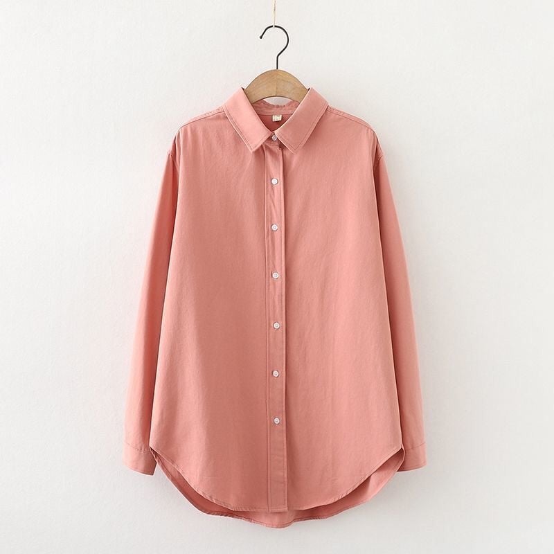 Košuljojakna s fleec podstavom; široka silueta u korejskom stilu; Polo ovratnik; dugi rukavi; duljina 50–65 cm