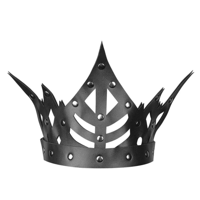 PU kožna glava kruna – gotički stil, neutralni punk – Gear Duke GEARDUKE – odrasli